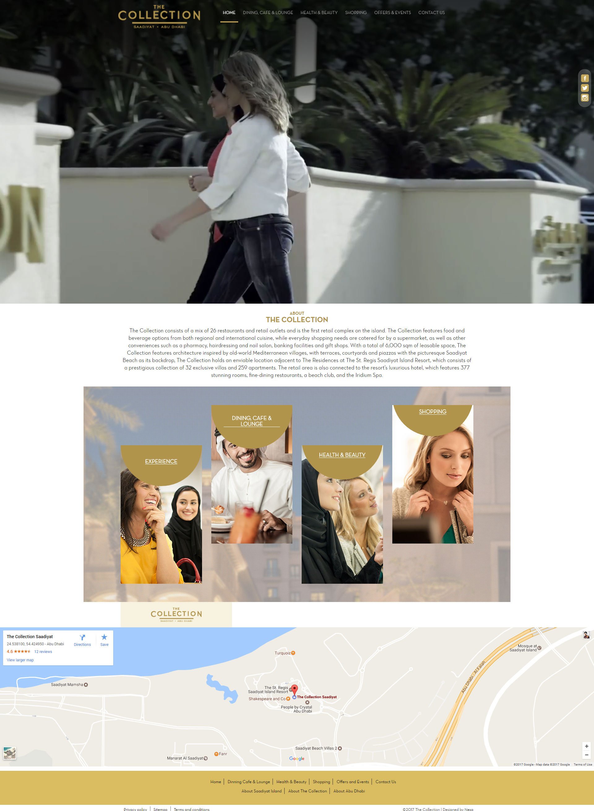 The Collection Website by Nexa, Dubai