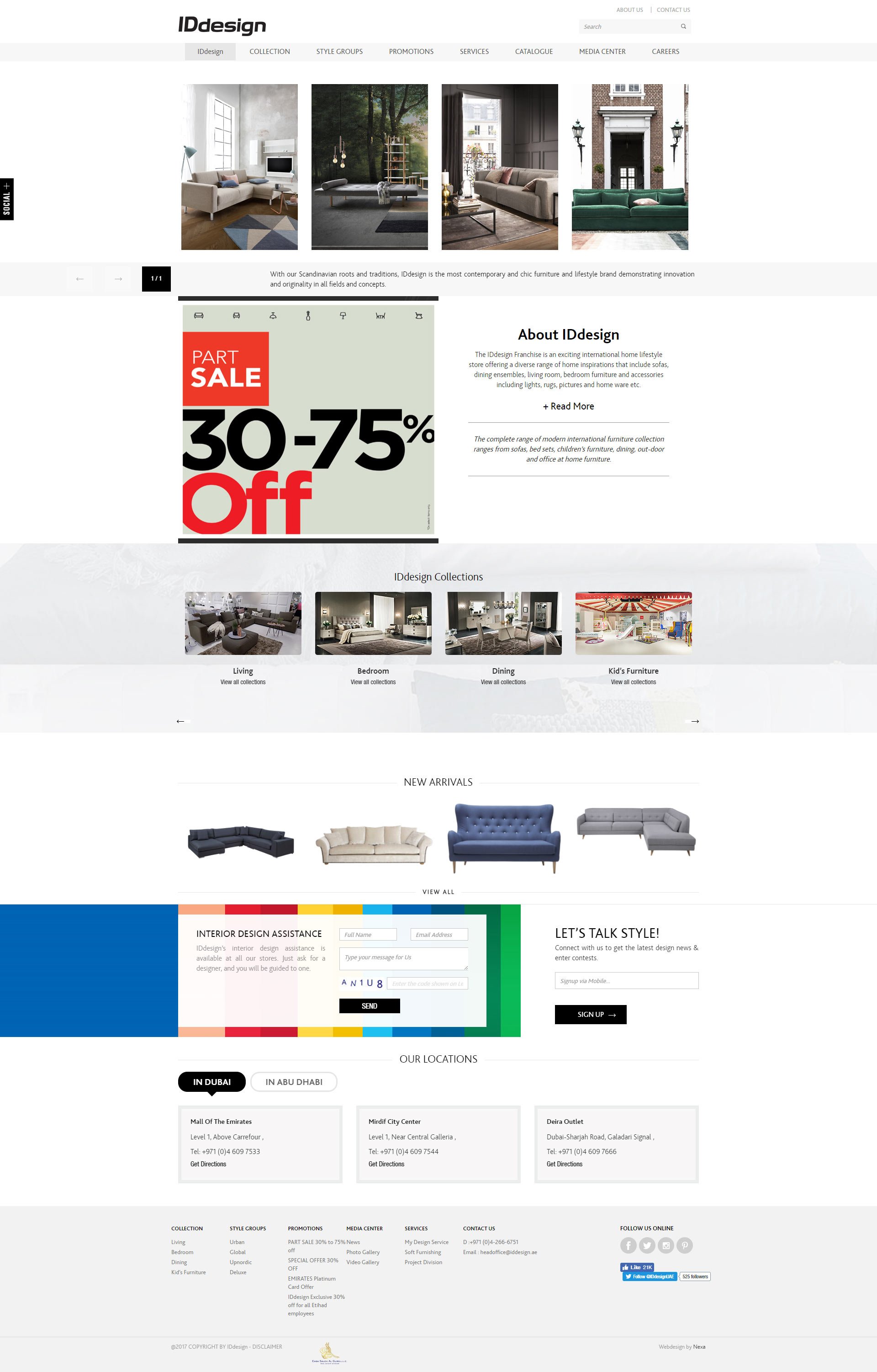 IDDesign Website by Nexa, Dubai
