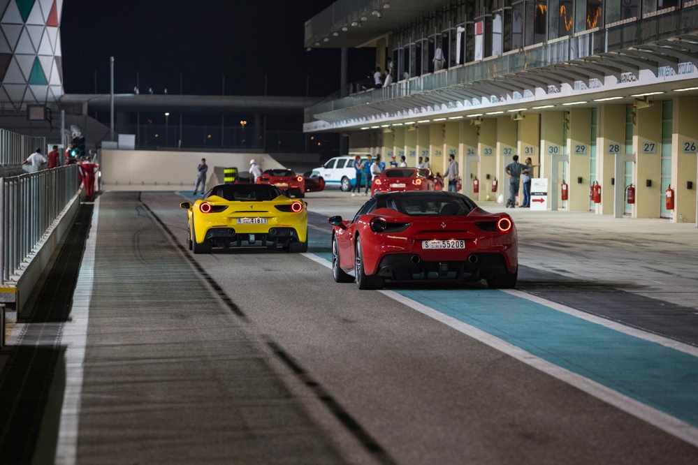 Automotive Photography by Nexa, Ferrari at Yas F1 Track