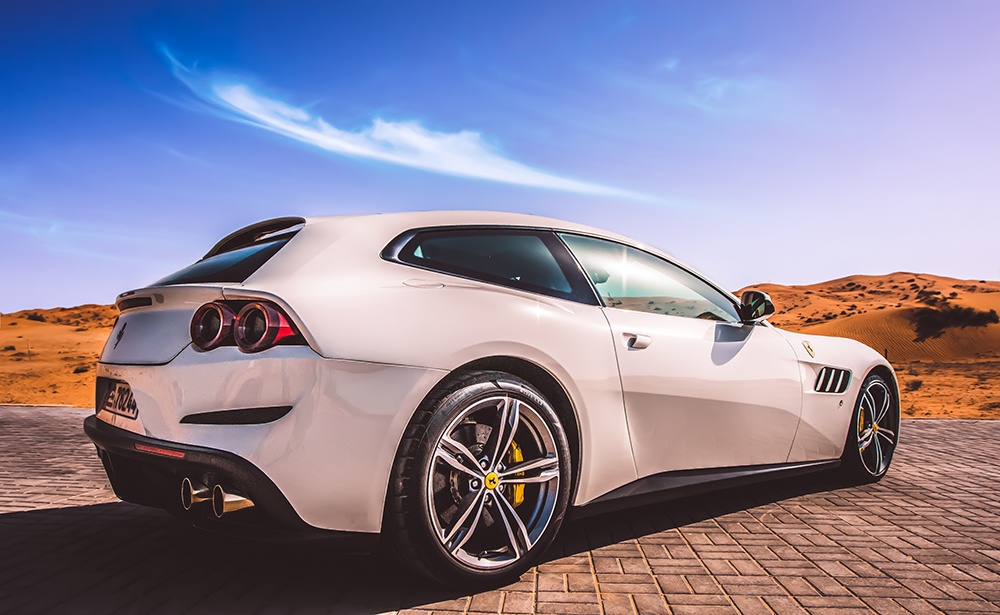Automotive Photography by Nexa, Ferrari Lusso in the Desert