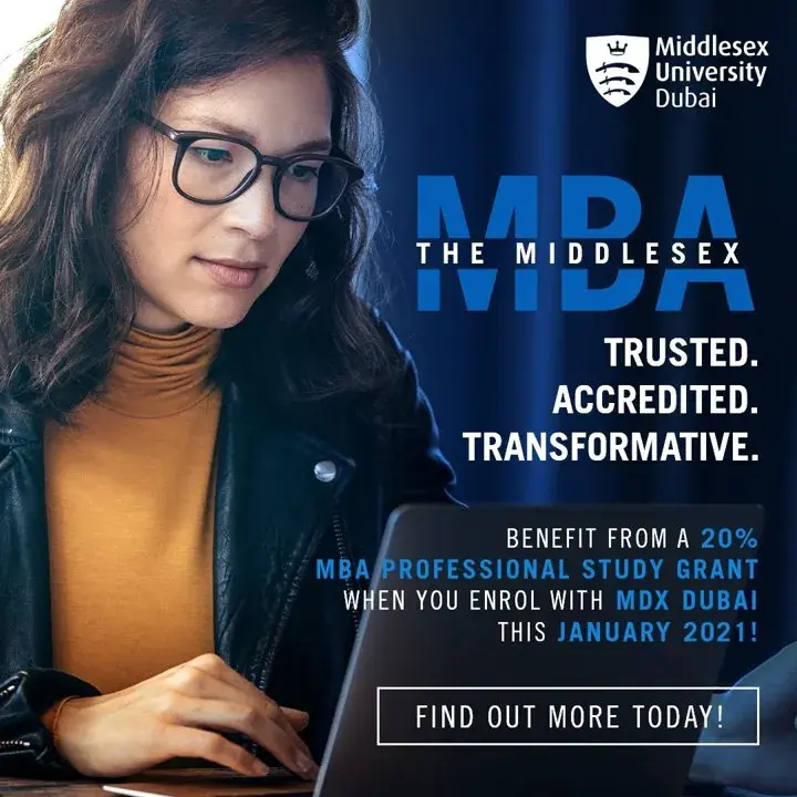 Middlesex University Dubai LinkedIn creative by NEXA