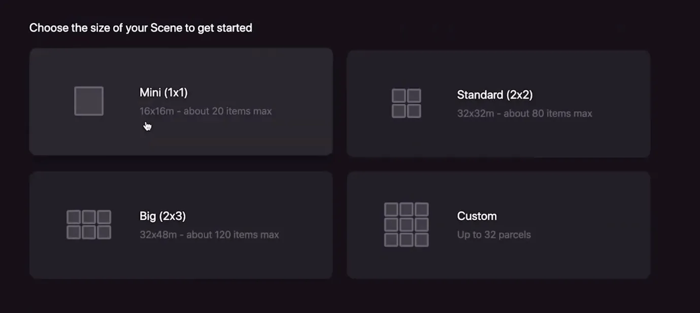 decentraland land options